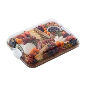 Build-a-Board Acacia Charcuterie Board, Single Compartment, 11x14, White