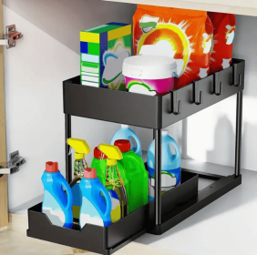 Sink shelf ,1 pack (Color: BLACK)